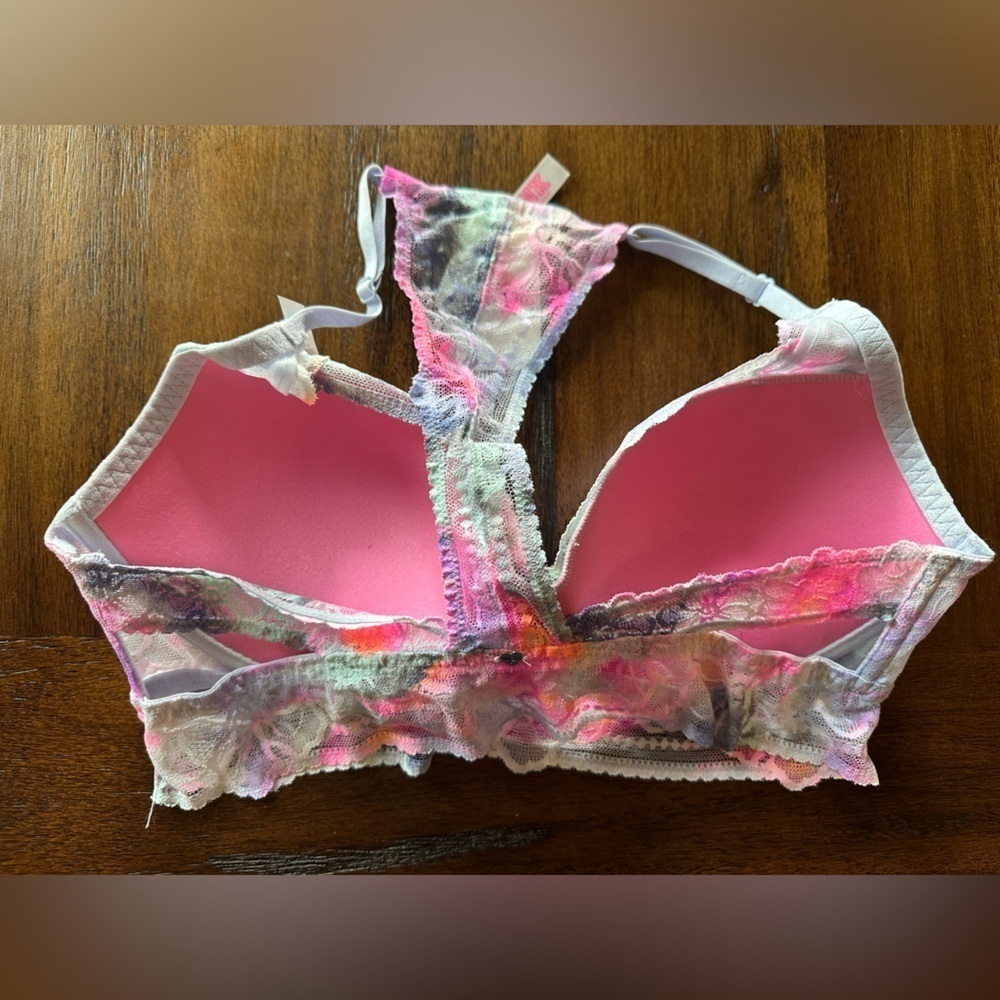 NWT Victoria’s Secret Pink Push Up Lace Bra - Picture 7 of 7